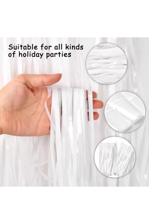 Nessiworld Soft Beyaz Renk Duvar ve Kapı Perdesi İthal 100x200 cm