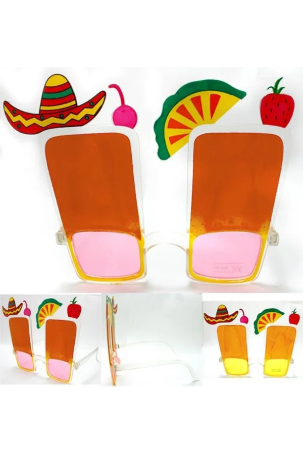 Nessiworld  Sombrero Hawaii Fiesta Meyve Figürlü Yaza Merhaba Gözlük
