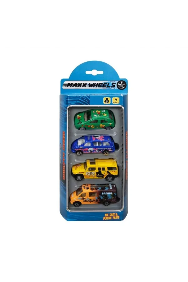 Nessiworld  Street Machine 4lü Mini Araçlar