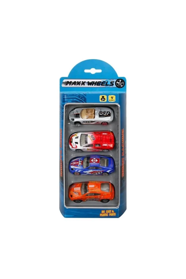 Nessiworld  Street Machine 4lü Mini Araçlar