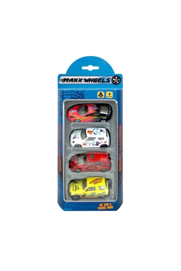 Nessiworld  Street Machine 4lü Mini Araçlar