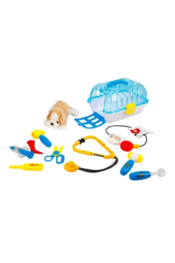 Nessiworld Sunman Çantalı Peluş Köpek Veteriner Seti