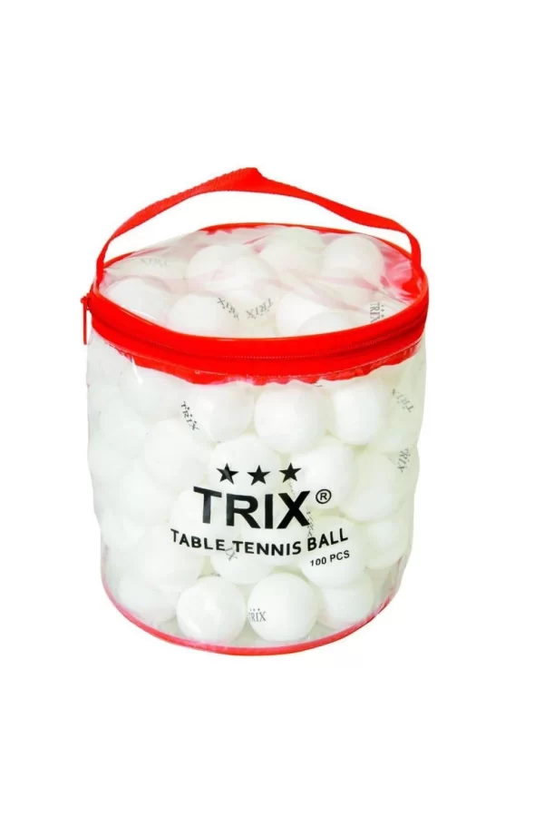 Nessiworld  T-813A Trix Pinpon Topu Beyaz 100 Adet -Dinamik Oyuncak