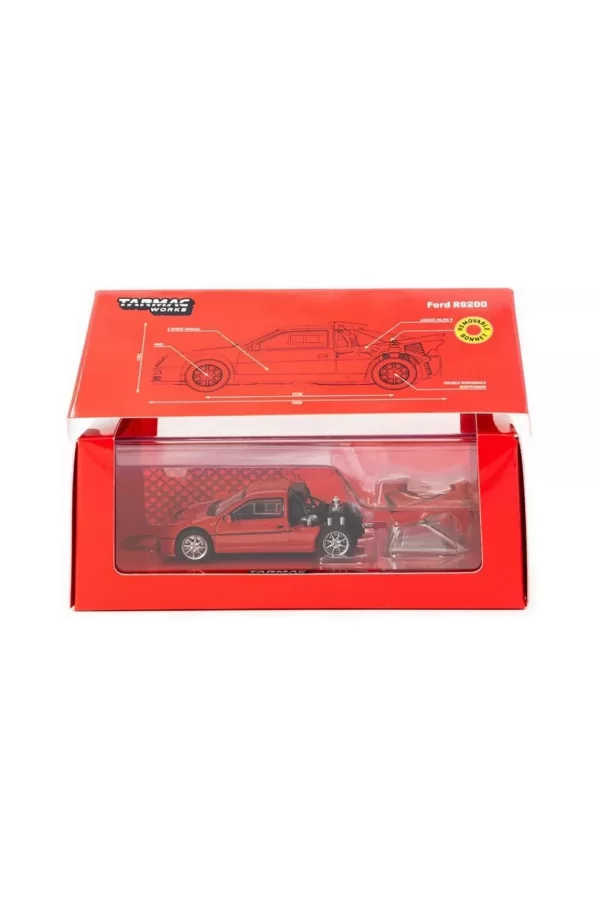 Nessiworld Tarmac Works 1/64 Ford RS200 Red