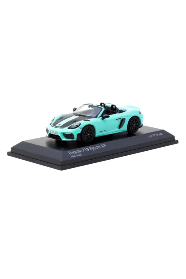 Nessiworld  Tarmac Works x Minichamps 1/64 Porsche 718 Spyder RS Mint Green