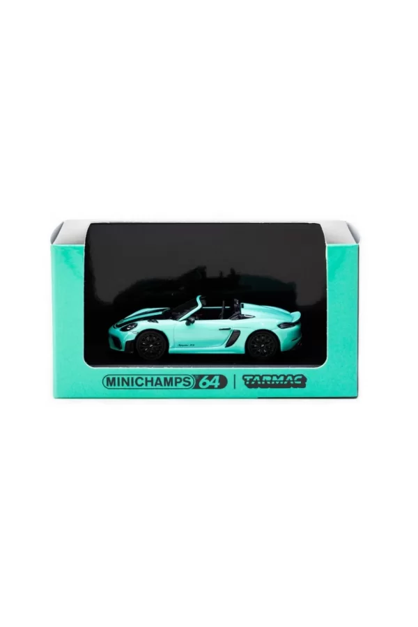 Nessiworld  Tarmac Works x Minichamps 1/64 Porsche 718 Spyder RS Mint Green