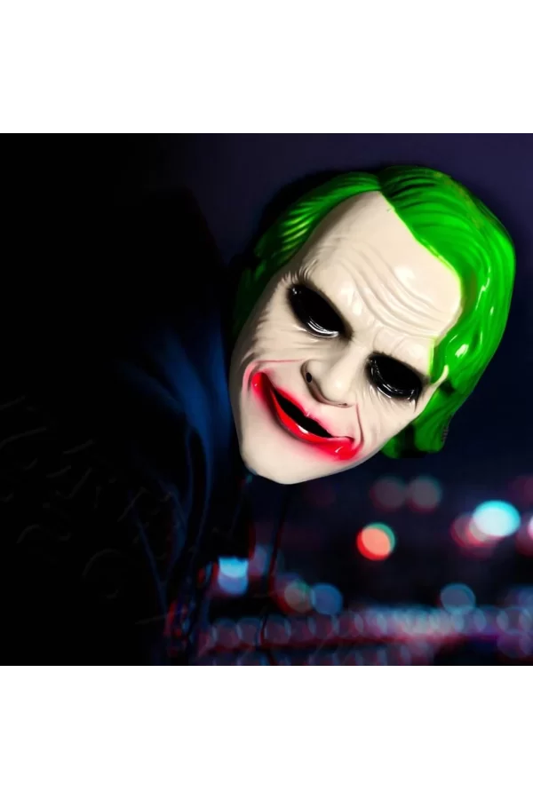 Nessiworld  The Dark Knight Joker Maskesi Yeşil