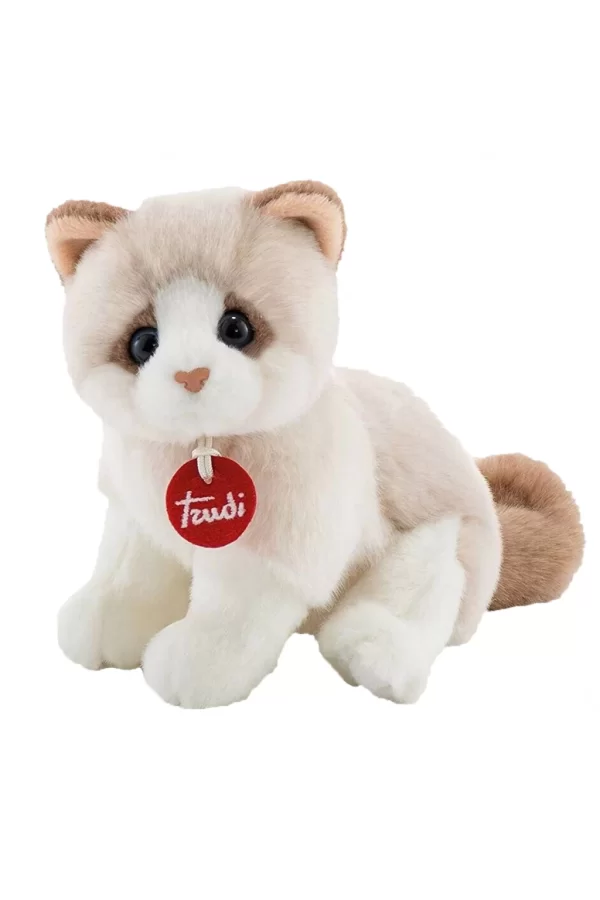 Nessiworld  Trudi Kitty Peluş Beyaz Bej Kedi 20 cm