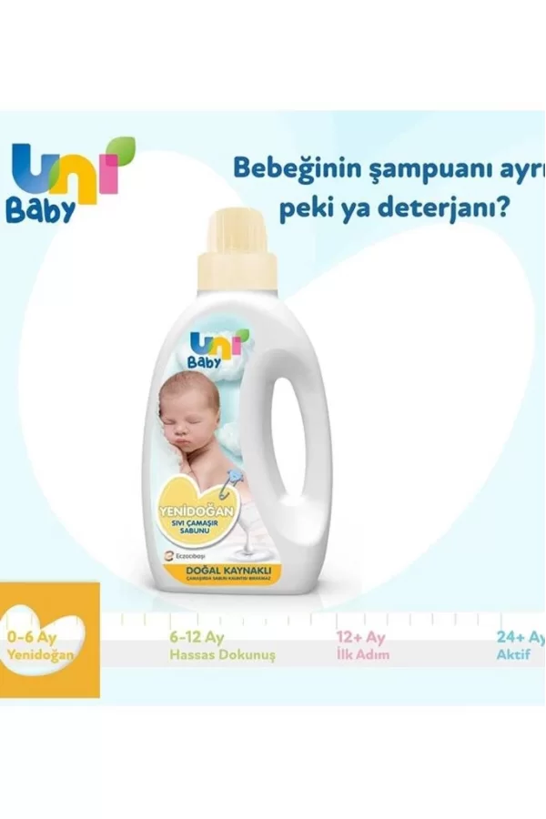 Nessiworld  Uni Baby Yenidoğan Sıvı Çamaşır Sabunu 1500 ml
