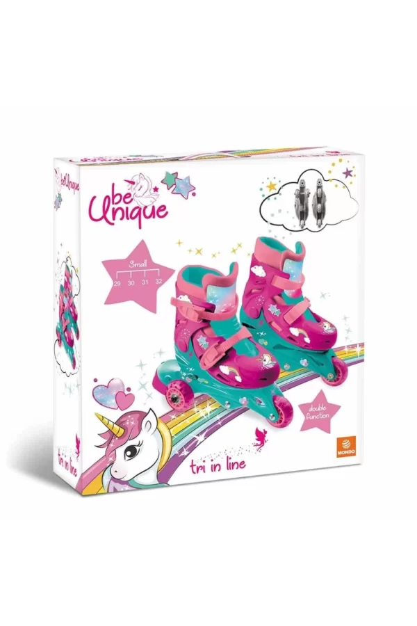 Nessiworld Unicorn Desenli Inline 3 Tekerlekli Paten
