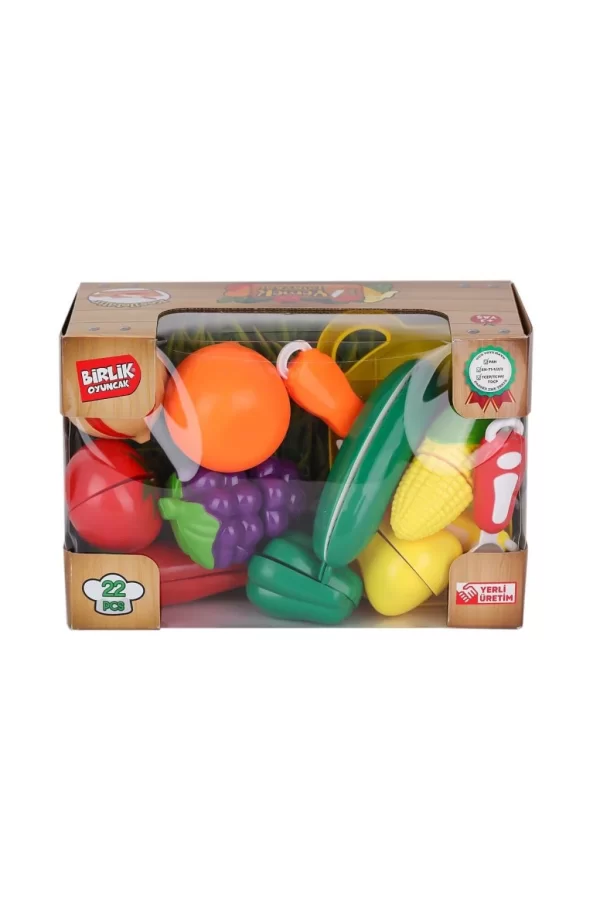 Nessiworld  URT007-KUTU-2AB 22 PCS KESİLEBİLİEN SEBZE MEYVELER