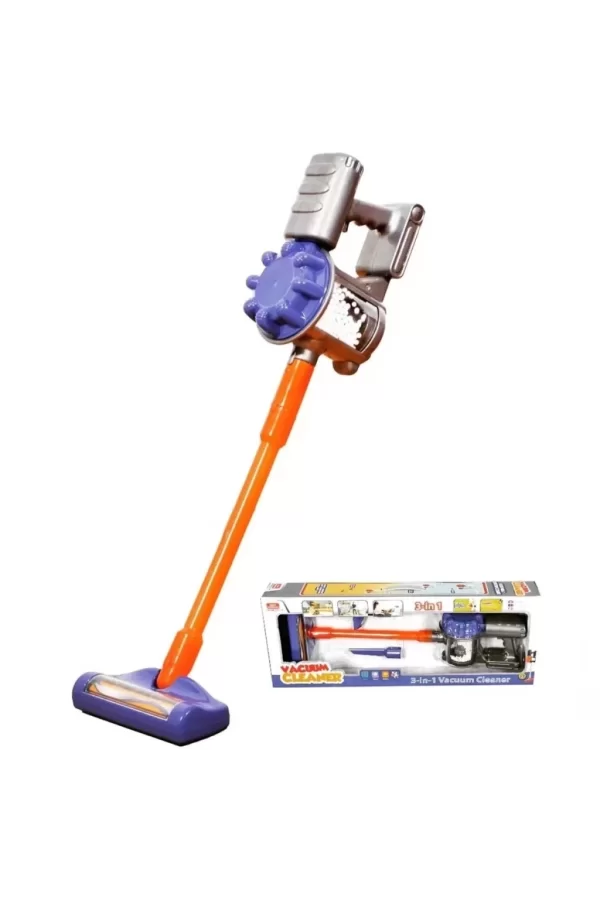 Nessiworld  Vacuum Cleaner Pilli Kablosuz Oyuncak Dikey Standlı Elektrik Süpürgesi