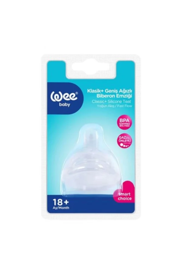 Nessiworld  Wee Baby Geniş Ağızlı Biberon Emziği Yoğun Akış No:3 854