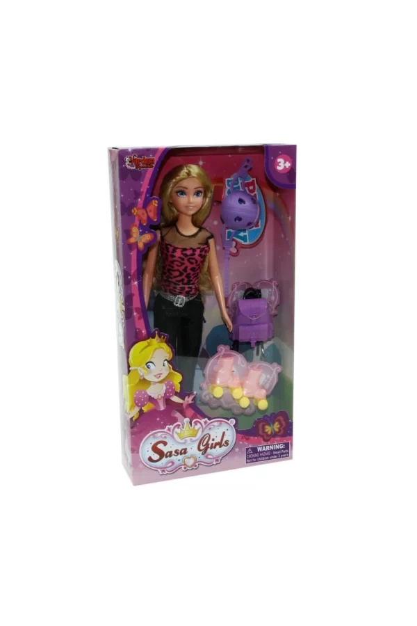 Nessiworld WG-115070  Aksesuarlı Patenci Bebek 29 cm - Vardem Oyuncak