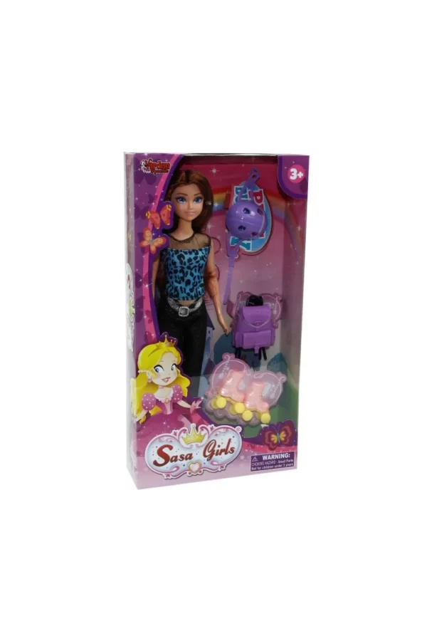 Nessiworld WG-115070  Aksesuarlı Patenci Bebek 29 cm - Vardem Oyuncak
