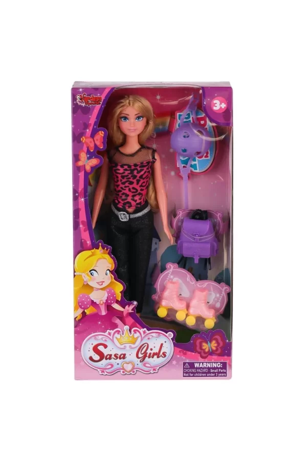 Nessiworld WG-115070  Aksesuarlı Patenci Bebek 29 cm - Vardem Oyuncak