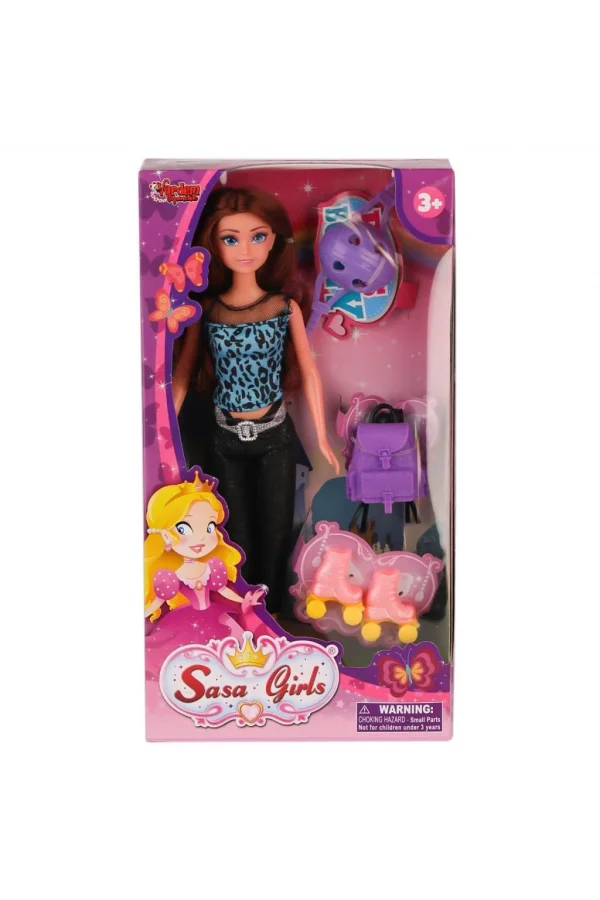 Nessiworld WG-115070  Aksesuarlı Patenci Bebek 29 cm - Vardem Oyuncak