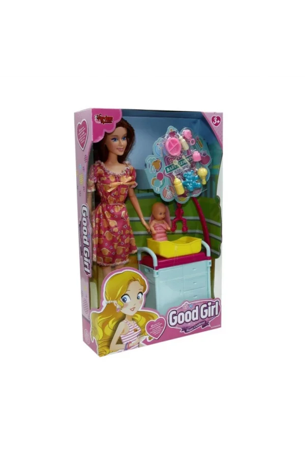 Nessiworld WG-115167 Kutulu 29cm Akesuarlı Beşikli Bebek - Vardem Oyuncak