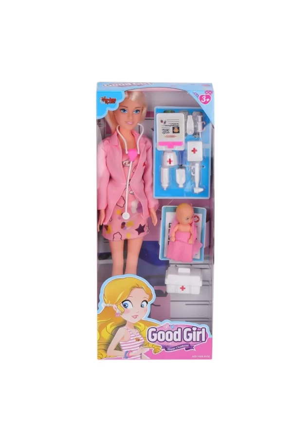 Nessiworld  WG-115225A Aksesuarlı Doktor Bebek 29 cm -Vardem