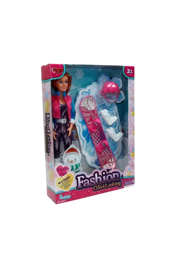Nessiworld WG-66730-66731 Aksesuarlı Kayakçı Bebek 29 cm -Vardem Oyuncak