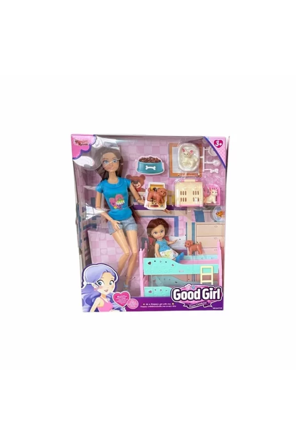 Nessiworld WG-C115112 Kutulu 29cm Aksesuarlı Ranzalı Bebek - Vardem Oyuncak