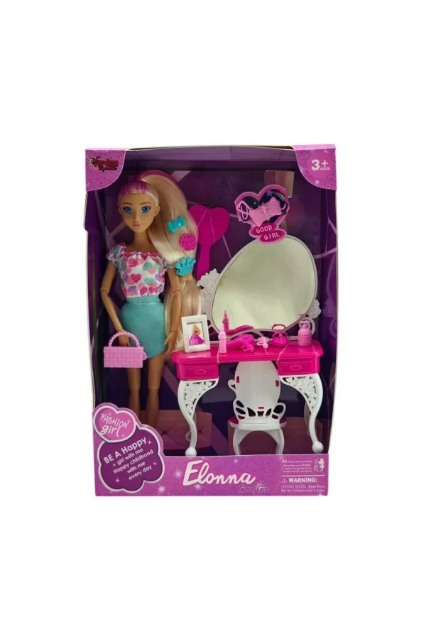 Nessiworld WG66906 -Vardem Kutulu  Güzellik Masalı Bebek Set 11,5 inç