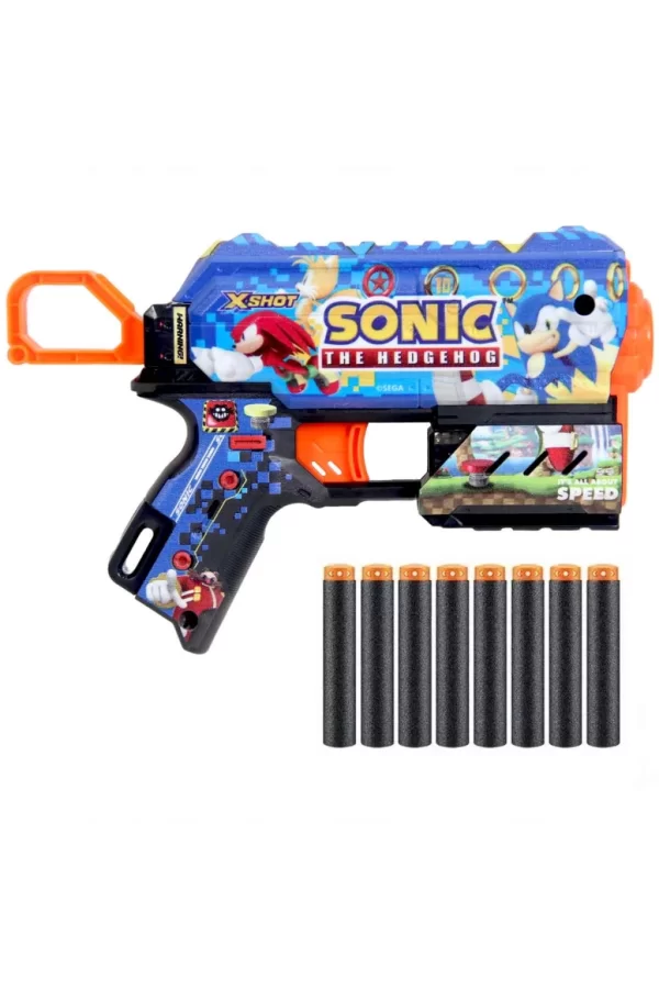 Nessiworld  X-Shot Skins Sonic Dart Fırlatıcı 8 Dartlı