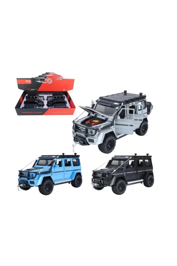 Nessiworld XHD-B2421 -Vardem 1:24 Çek Bırak Işıklı ve Sesli Model Off Road Metal 1:24