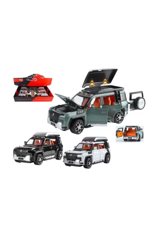 Nessiworld XHD-B2432 -Vardem Çek Bırak  Işıklı ve Sesli Kapıları Açılan Lr Jeep 1:24