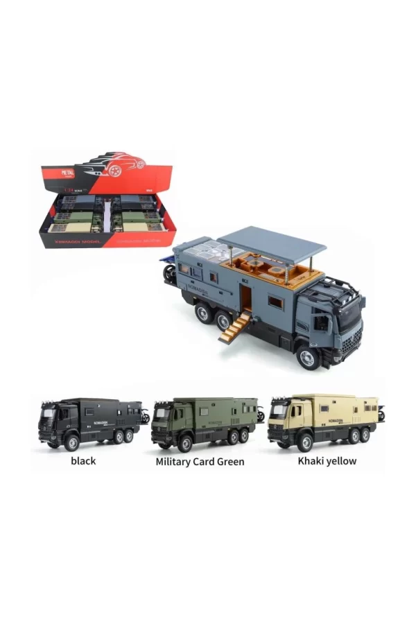 Nessiworld XHD-B3217 -Vardem Çek Bırak Işıklı ve Sesli Model Motorlu Karavan 1:24