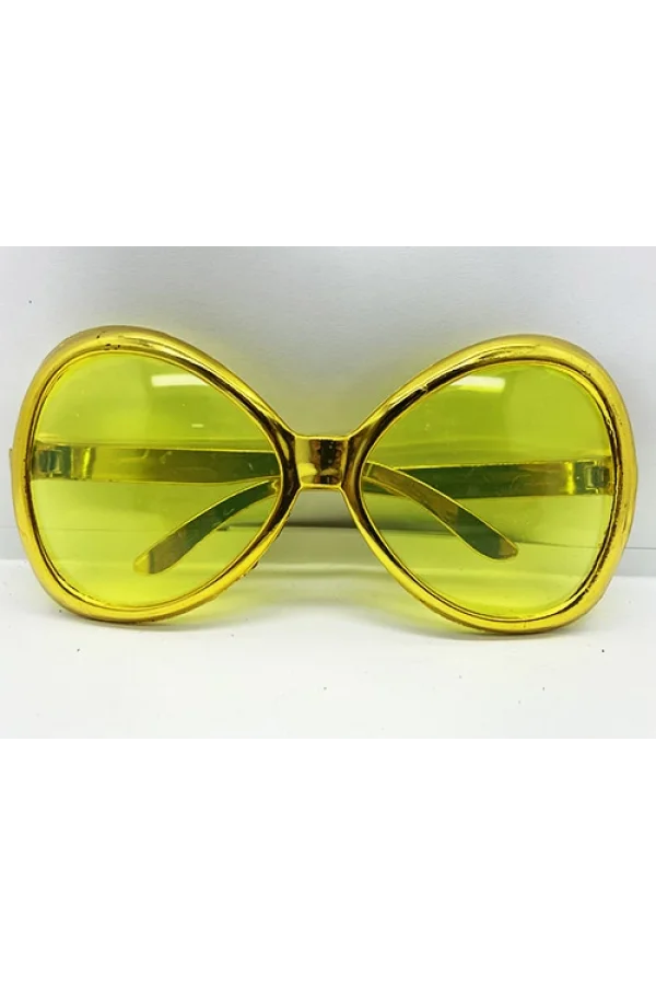 Nessiworld  Yeşilçam Temalı Parti Gözlüğü Gold Renk 7x16 cm