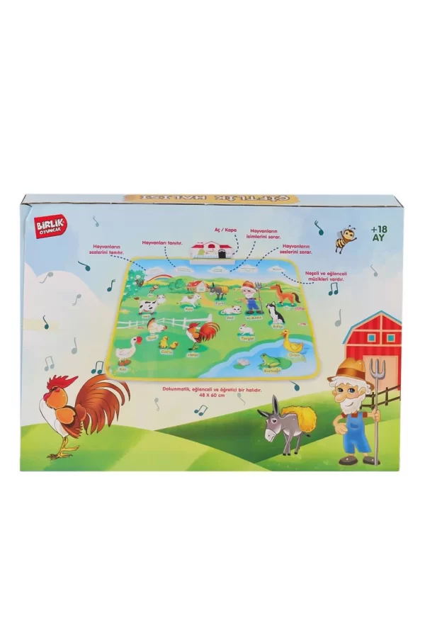 Nessiworld  YY-571 A622374TR-U Sesli ve Işıklı Eğitici Çiftlik Halısı -Birliktoys