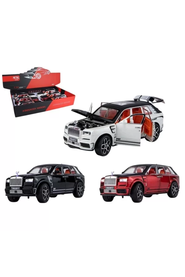 Nessiworld ZHD-B2408 -Vardem Çek Bırak Işıklı ve Sesli Kapıları Açılan MRS Polis Araba 1:24