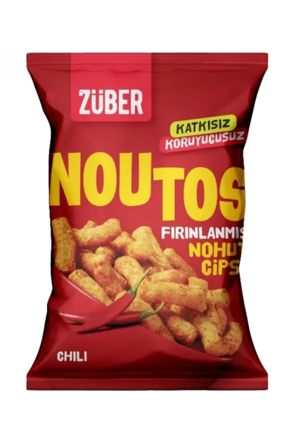 Nessiworld  Züber Noutos Fırın Nohut Cipsi 55 Gr Chili