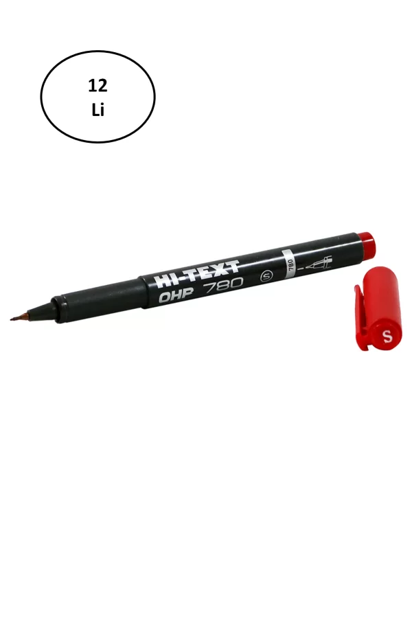 Noki Hi-Text Asetat Kalemi (s) Kırmızı 12li