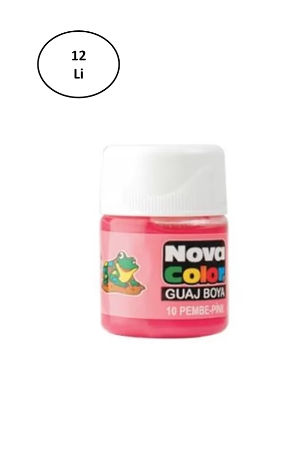 Nova Color Guaj Boya Pembe Şişe Nc-112 12li