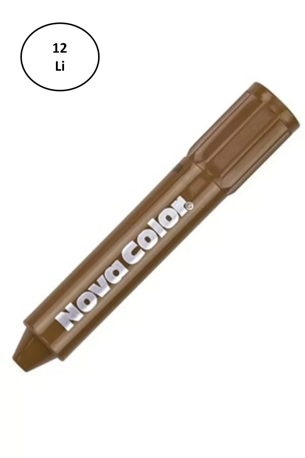 Nova Color NC-205 KahverengiYüz Boyası 12li