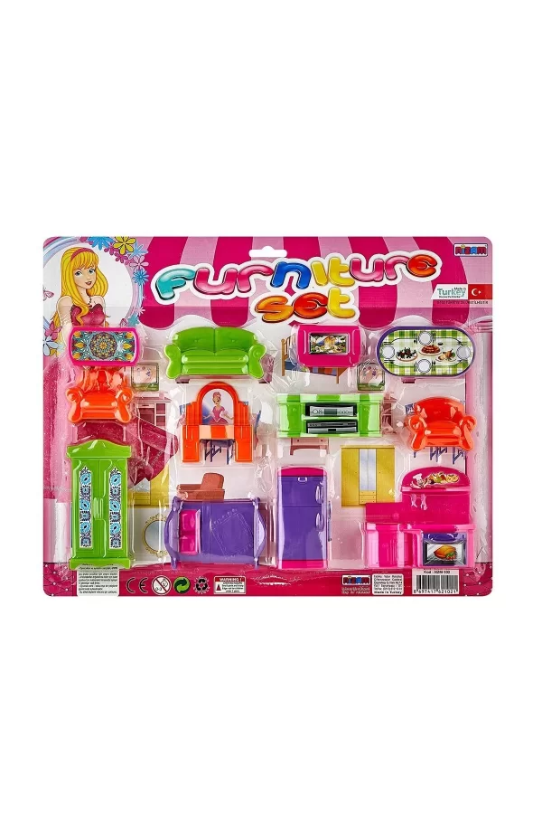 Nzm-102 Nizam, Mini Furniture - Büyük Eşya Seti / +3 Yaş