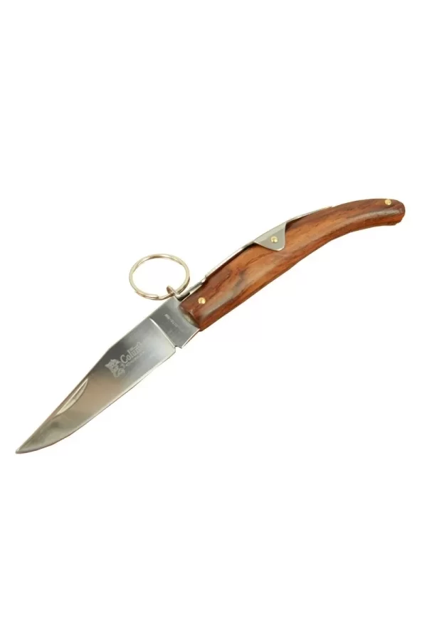 Okapi Gc2079b Kahverengi Kamp Çakı 19cm - Manuel, Kemerlikli, Ahşap Sap