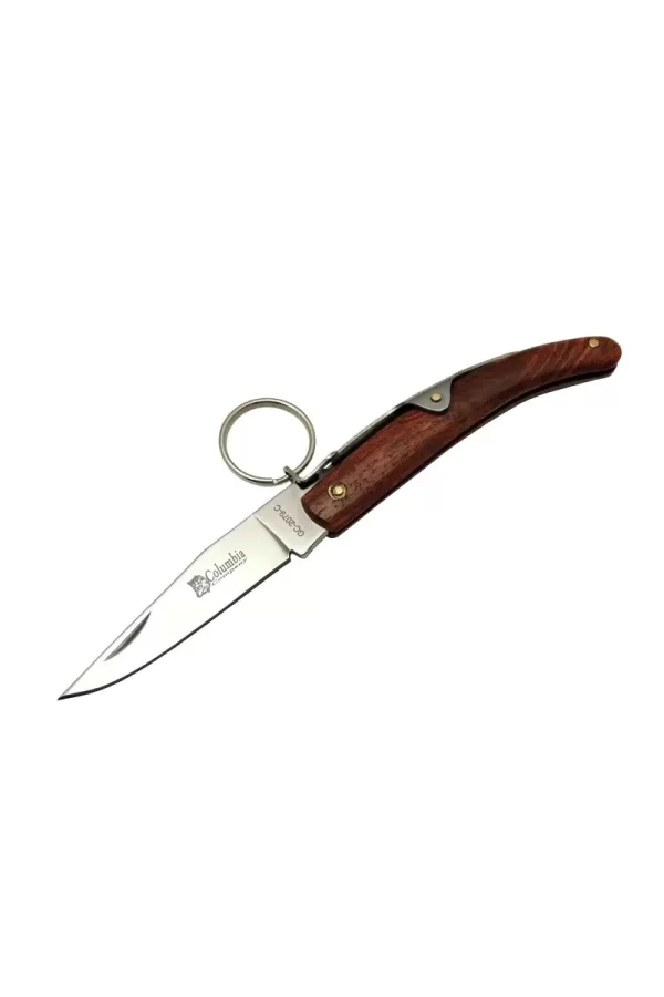 Okapi Gc2079c Kahverengi Kamp Çakı 16,5cm - Manuel, Kemerlikli, Ahşap Sap