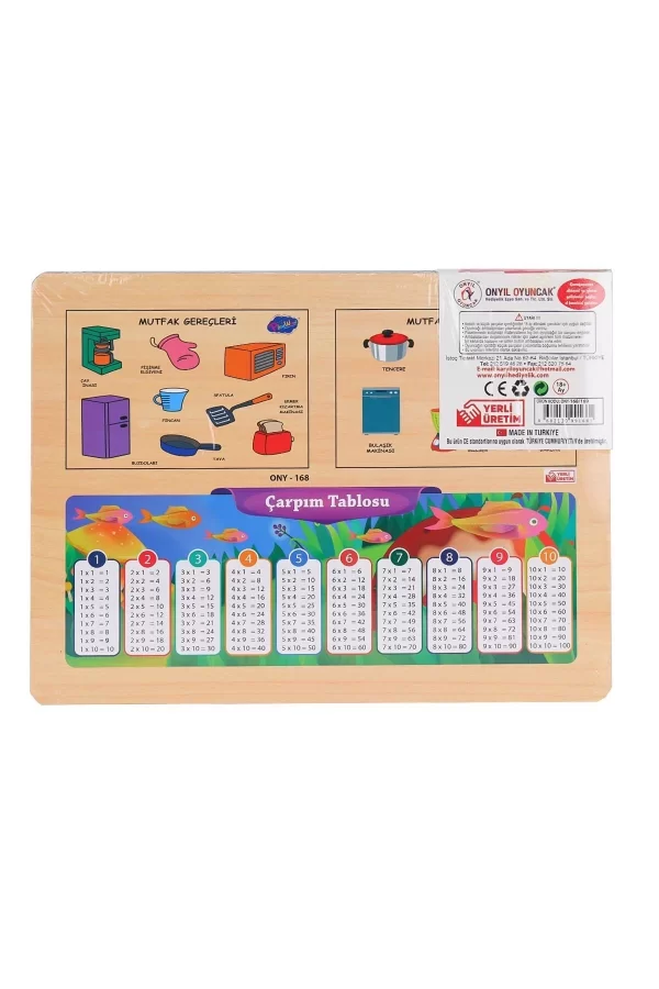 Ony-168-169 Ahşap Tutmalı Mutfak Gereçleri -onyıl Oyuncak