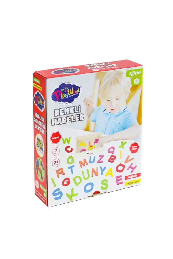 Ony-402 Ahşap Renkli Harfler 33 Parça -onyıl Oyuncak