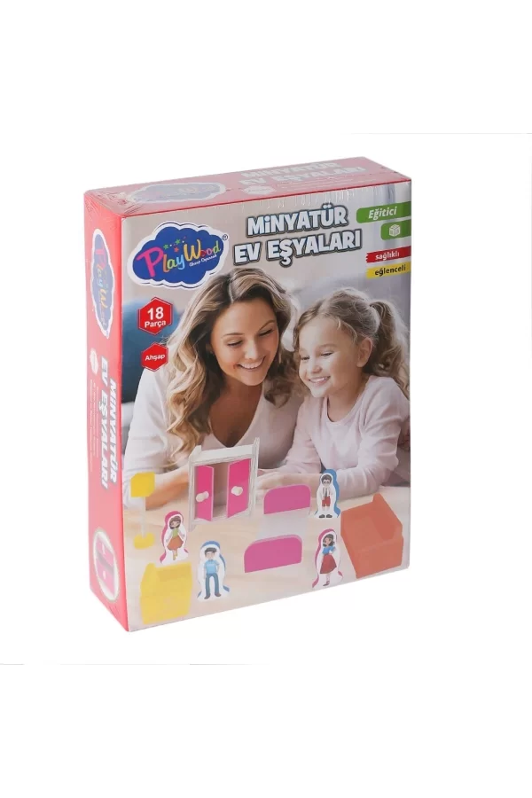 Ony-407 Ahşap Minyatür Ev Eşyaları -onyıl Oyuncak