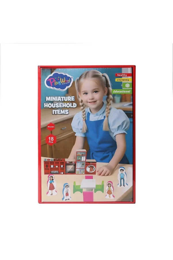 Ony-407 Ahşap Minyatür Ev Eşyaları -onyıl Oyuncak