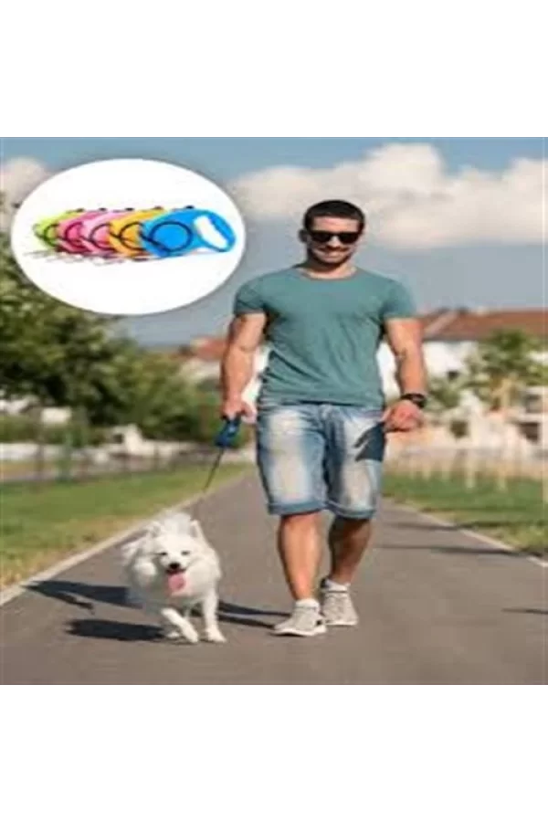 Otomatik Uzayan Köpek Tasması 3 METRE