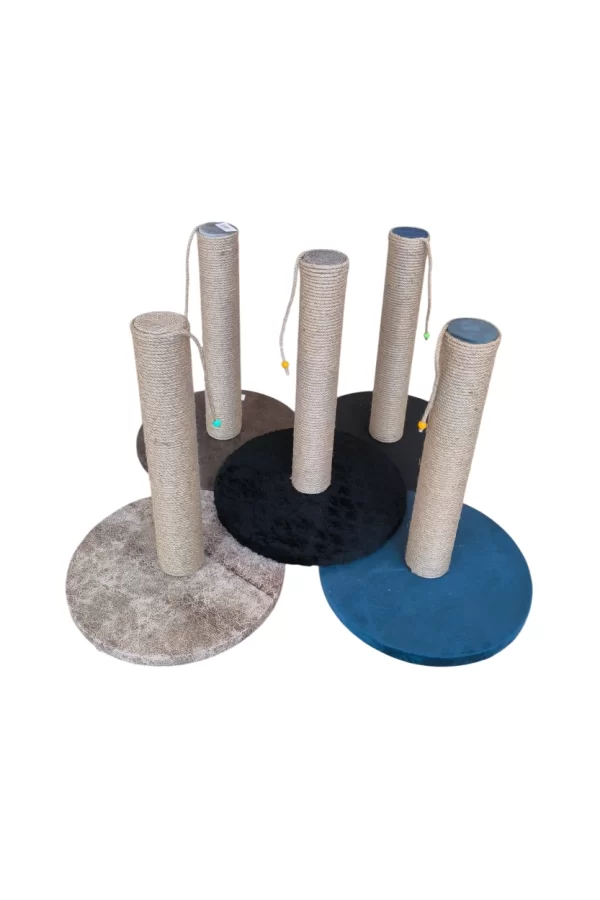 Oval Tabanlı Organik Jut Halat Sargı Kedi Tırmalama Tahtası 40 cm