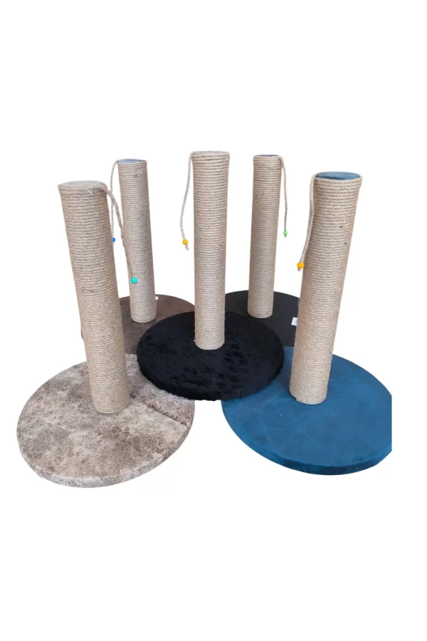 Oval Tabanlı Organik Jut Halat Sargı Kedi Tırmalama Tahtası 40 cm