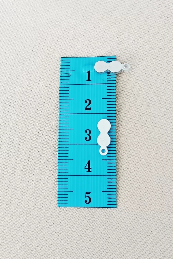 Oya Abiye Bileklik Kolye Pleksi Metalik Plastik Pul Gümüş Renk 8 gram 100 adet - BNC508