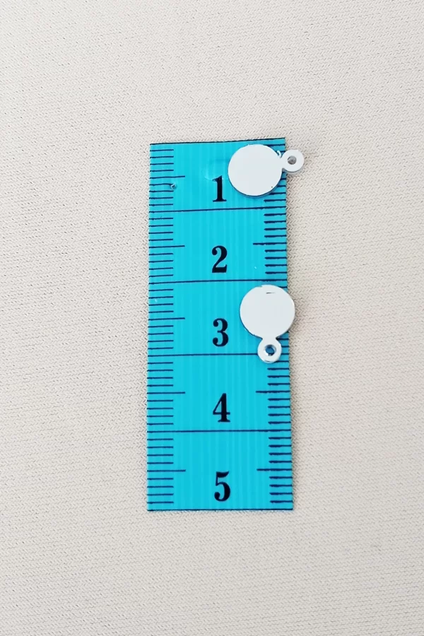 Oya Abiye Bileklik Kolye Pleksi Metalik Plastik Pul Gümüş Renk 8 gram 75 adet - BNC520