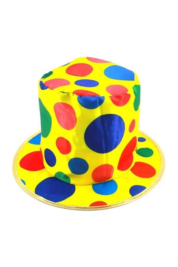 Palyaço Şapkası Rengarenk Puantiyeli 19 Cm